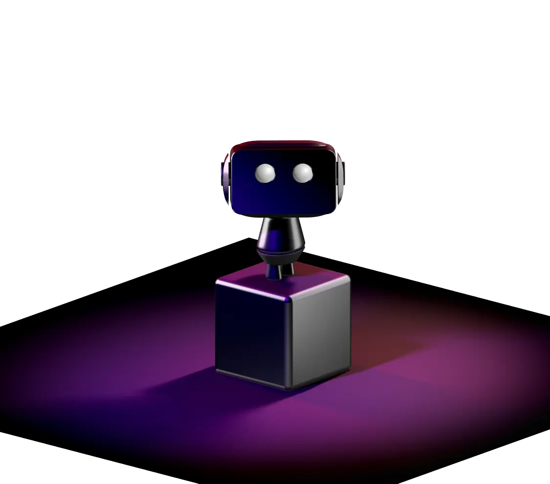 Artificial intelligence robot doing business tasks